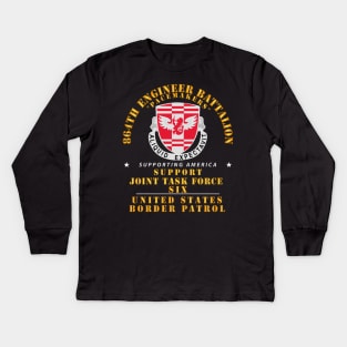 864th Eng Bn -  JTF6 Supporting America Kids Long Sleeve T-Shirt